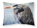 Blue Heron  Standard Pillowcases – Artistic Decorative Front, Crisp White Back