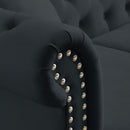 Chesterfield Sofa With Rolled Arms And Nailhead Trim by HouseOfZazla