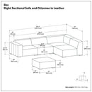 Rex - Handcrafted Sectional Sofa And Ottoman by Unique Piece Furniture