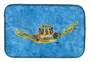 Turtle Dish Drying Mat Absorbent Dish Drying Mat Pad for Kitchen Counter Dish Drainer Mat for Countertop, 14 x 21", Multicolor