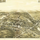 Vintage Map of Shirley, Massachusetts 1892