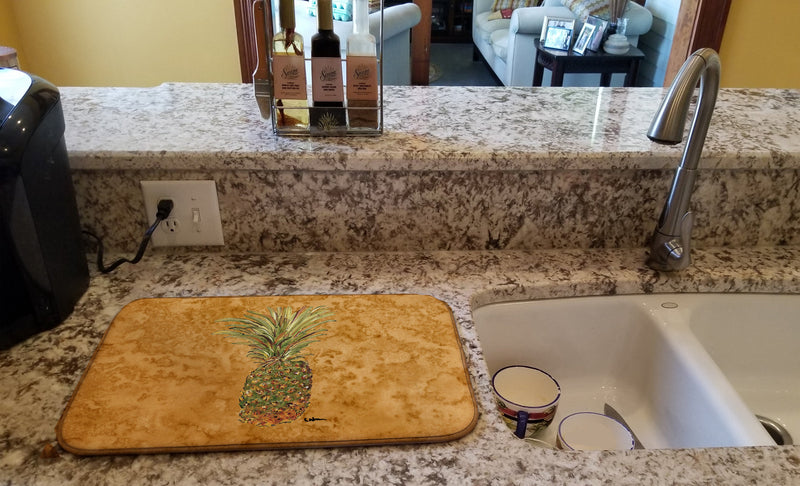 Pineapple Dish Drying Mat – Absorbent, Artistic Kitchen Essentials 8654DDM