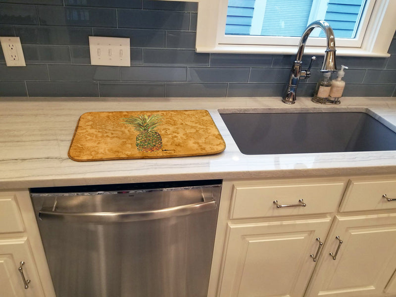 Pineapple Dish Drying Mat – Absorbent, Artistic Kitchen Essentials 8654DDM