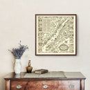 Vintage Map of Nantucket, Massachusetts 1937
