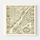Vintage Map of Nantucket, Massachusetts 1937