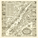 Vintage Map of Nantucket, Massachusetts 1937