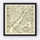 Vintage Map of Nantucket, Massachusetts 1937