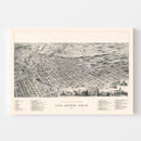 Vintage Map of Ann Arbor, Michigan 1890