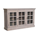 Triple Glazed Cabinet - Gray by Unique Piece Furniture