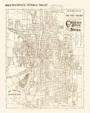 Vintage Map of Grand Rapids, Michigan 1893