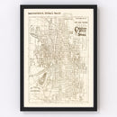 Vintage Map of Grand Rapids, Michigan 1893
