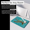 Turtle Memory Foam Kitchen Mat Machine Washable Anti-Fatigue Cushion Comfort Bath or Kitchen Rug