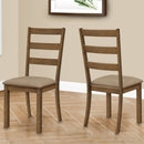 Dining Chair, Side, Upholstered For Dining Room, Transitional (Set of 2) - Beige by Unique Piece Furniture