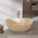 65 Inch Artificial Stone Solid Surface Freestanding Bathroom Bathtub