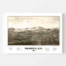 Vintage Map of Warwick, New York 1887
