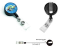 Manatee Retractable Badge Reel for Nurses ID Badge Holder with Clip Retractable Employee Badge Holder, Belt Clip