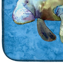 Manatee Dish Drying Mat Absorbent Dish Drying Mat Pad for Kitchen Counter Dish Drainer Mat for Countertop, 14 x 21", Multicolor