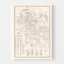 Vintage Map of Butte, Montana 1939