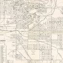 Vintage Map of Butte, Montana 1939