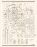 Vintage Map of Butte, Montana 1939