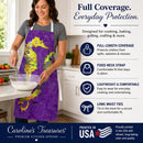 Seahorse Apron Cooking Kitchen Server Baking Crafts Gardening for Adult Women Men, Unisex, Large, Multicolor