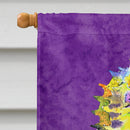 Seahorse House Flag 28x40 Porch Sleeve Pole Decorative Outside Yard Banner Artwork Wall Hanging, Polyester