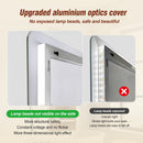 Wall Mounted LED Lighting Mirror With 3 Color Lighting, Dimming, Waterproof, Anti Fog, Touch Switch - Silver by HouseOfZazla