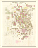 Vintage Map of Omaha, Nebraska 1887