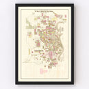 Vintage Map of Omaha, Nebraska 1887
