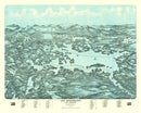 Vintage Map of Lake Winnipesaukee, 1903