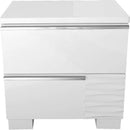 2 Drawer Nightstand, Bedside Table - White by HouseOfZazla