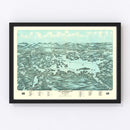 Vintage Map of Lake Winnipesaukee, 1903