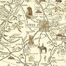 Vintage Map of Santa Fe, New Mexico 1932