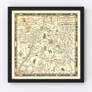 Vintage Map of Santa Fe, New Mexico 1932