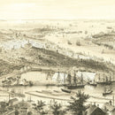 Vintage Map of Brooklyn, New York 1855