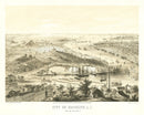 Vintage Map of Brooklyn, New York 1855