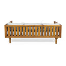 Claremont 3 Seater Daybed Teak Acacia Wood Water Resistant Cushions by HouseOfZazla