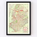 Vintage Map of Brooklyn, New York 1906