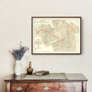 Vintage Map of Queens, New York 1937