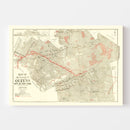 Vintage Map of Queens, New York 1937