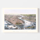 Vintage Map of Brooklyn, New York 1852