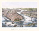 Vintage Map of Brooklyn, New York 1852