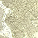Vintage Map of Brooklyn, New York 1890