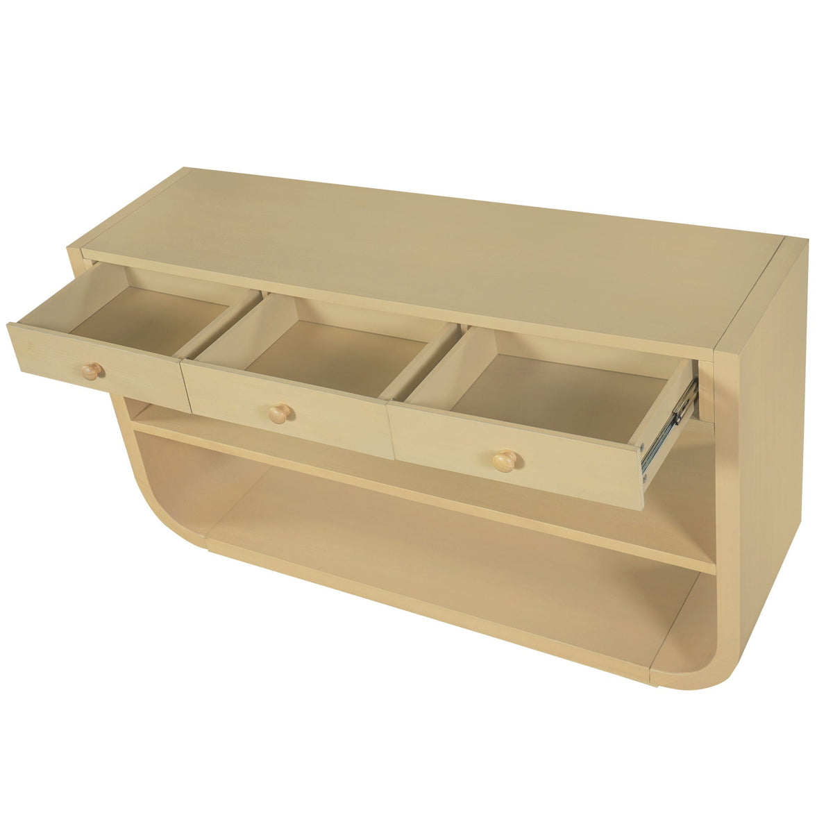 Console Table With 3 Soft Close Drawers & 2 Open Shelves, photo 25 of 40