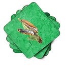 Turtle Foam Coasters Set of 4 Cup Coasters for Indoor Outdoor, Tabletop Protection, Anti Slip, Mouse pad Material