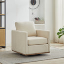 30.7"W Square Upholstered 360° Swivel Accent Chair