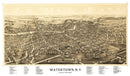 Vintage Map of Watertown, New York 1891