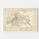 Vintage Map of Akron, Ohio 1889