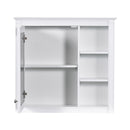 Bathroom Vanity With Medicine Cabinet, Royal Mirror Cabinet, Modern Bathroom Storage Cabinet With 2 Soft Closing Doors And 4 Drawers by HouseOfZazla