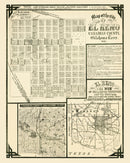 Vintage Map of El Reno, Oklahoma 1891